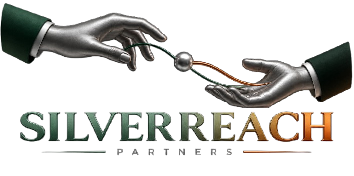 SilverReach Partners logotyp: två händer som möts